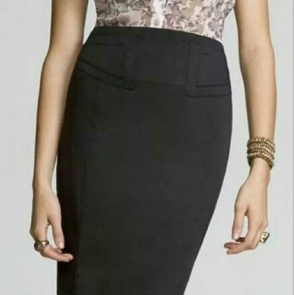 Express High-waist Buckle Back Pencil Skirt